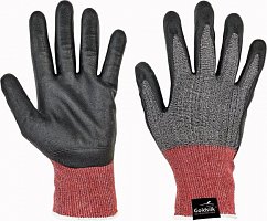 CERVA - PARVA FH protipořezové rukavice černá/šedá - velikost 6
